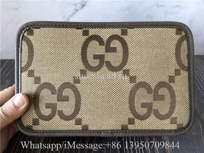 Original Gucci Brown Jumbo GG Mini Bag