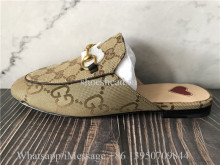 Gucci Princetown Canvas Slippers