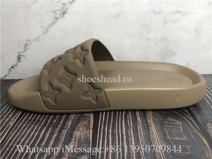 Louis Vuitton Brown Slide