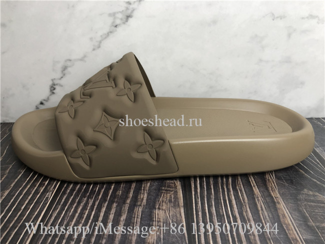 Louis Vuitton Brown Slide
