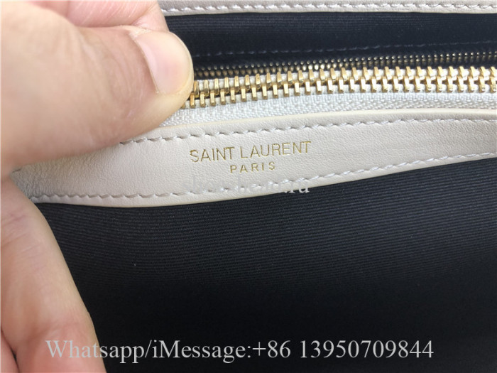 Original Saint Laurent Loulou Large Chain Bag In Quilted 'Y' Leather