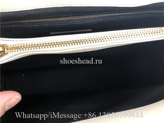 Original Saint Laurent Loulou Large Chain Bag In Quilted 'Y' Leather