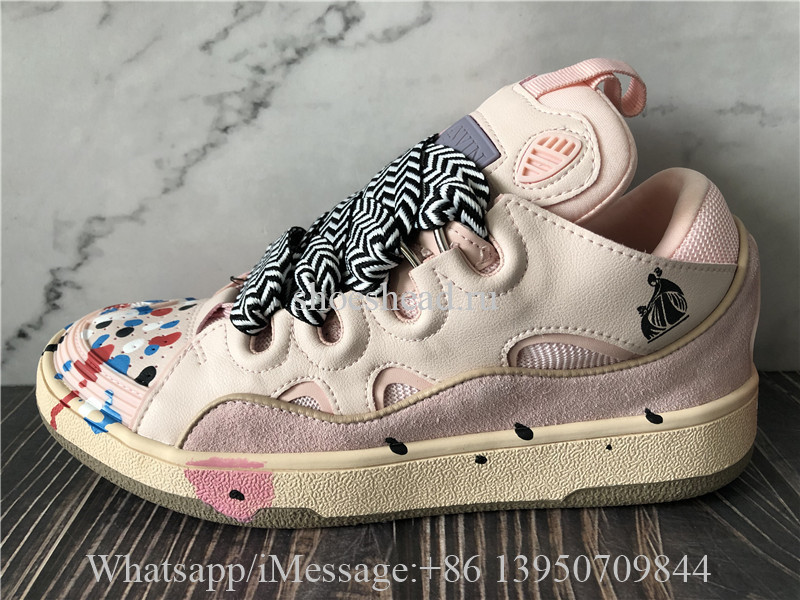 Lanvin Curb Sneaker Multicolor Pink