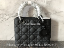 Original Quality Dior Lady Handbag Black Lambskin
