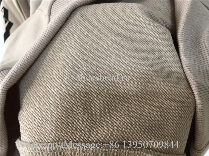 Off White Beige Hoodie