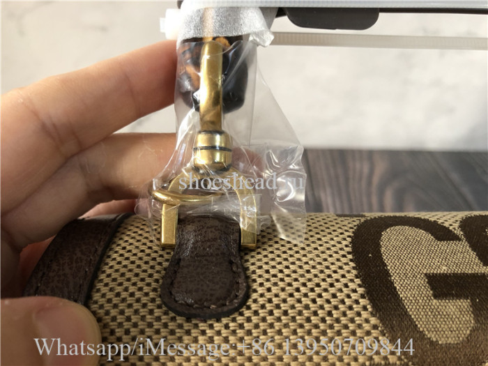 Original Gucci Bamboo 1947 Jumbo GG Small Top Handle Bag