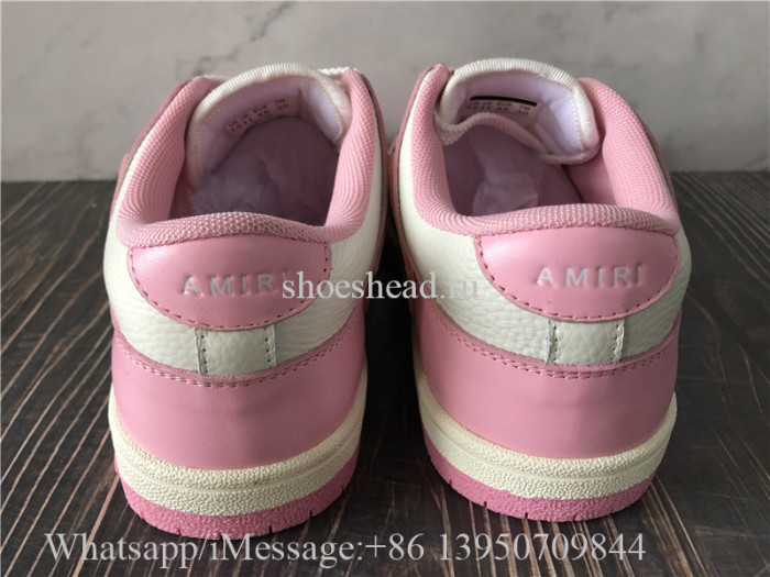 Amiri Pink Skeleton Low Top Sneaker