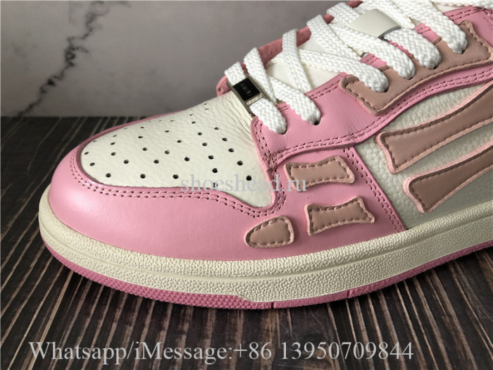 Amiri Pink Skeleton Low Top Sneaker