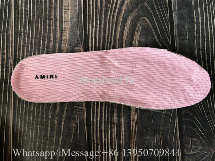 Amiri Pink Skeleton Low Top Sneaker