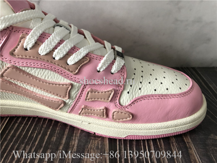 Amiri Pink Skeleton Low Top Sneaker