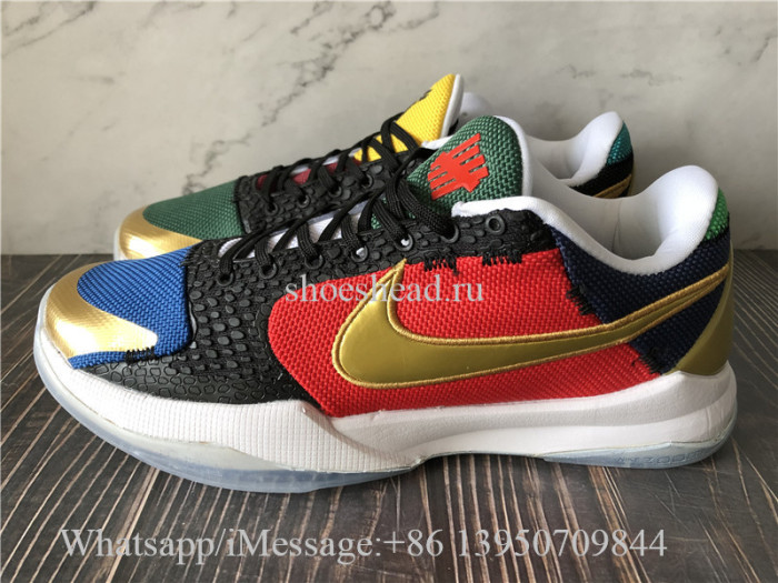 Nike Kobe 5 V Protro Undefeated-Pack Red Blue Black