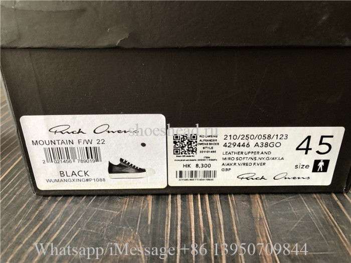 Rick Owen's Low Top Sneaker