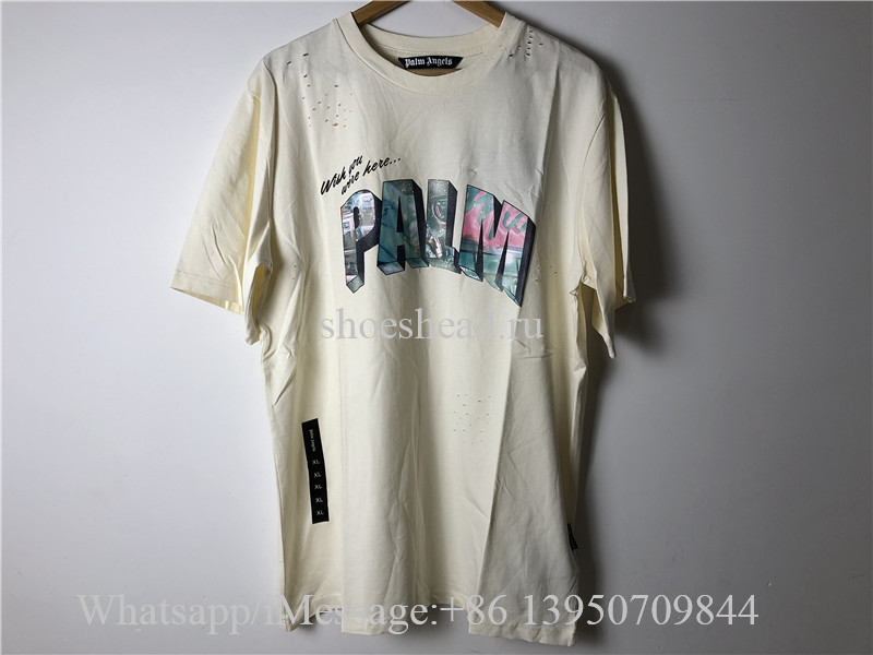 Palm Angels Cream Tee