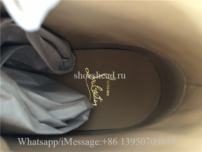 Christian Louboutin Spike High Top Sneaker Pure White