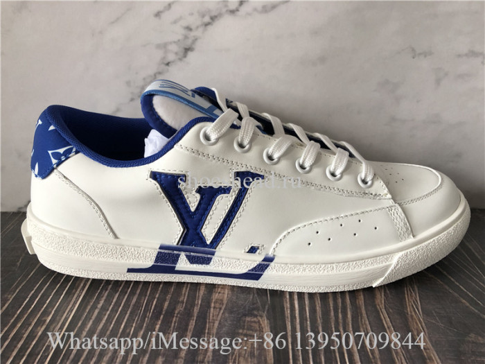 Louis Vuitton Trainer White Blue