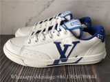 Louis Vuitton Trainer White Blue