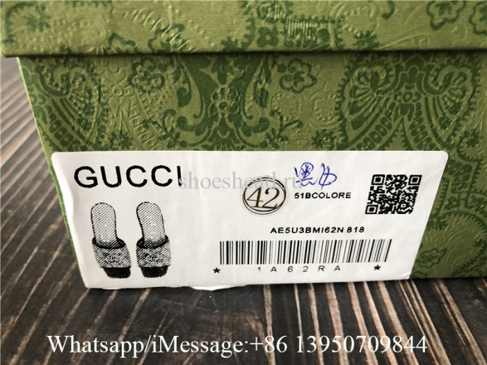 Gucci Women's GG Matelasse Canvas Slide Sandal