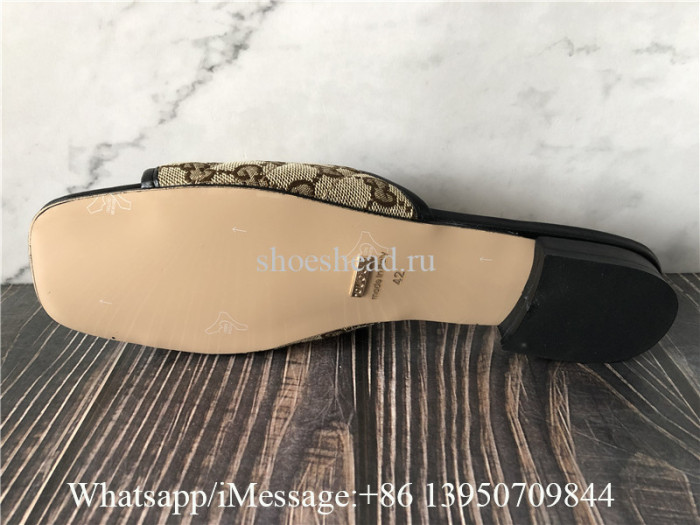Gucci Women's GG Matelasse Canvas Slide Sandal