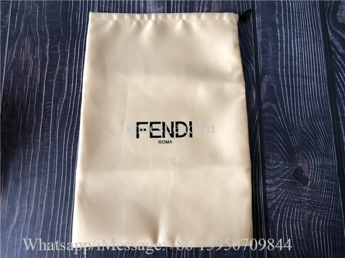 Fendi FF Jacquard Dual Buckle Slide Sandals