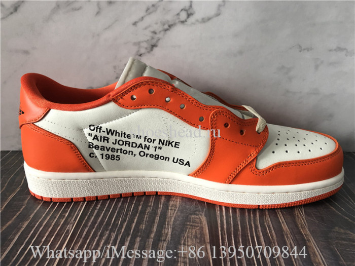 Air Jordan 1 Retro Low Off White Orange