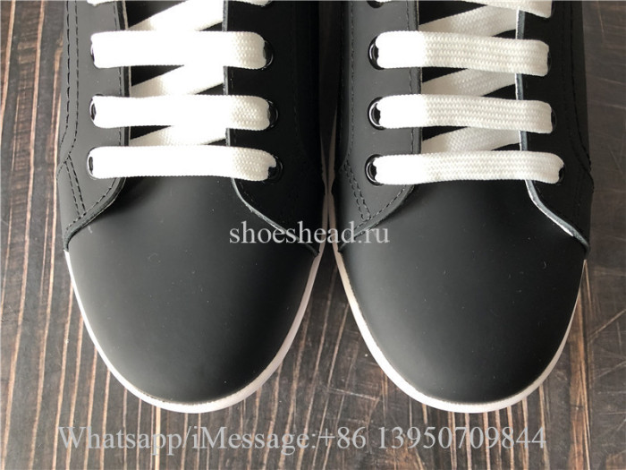 Dolce & Gabbana Leather Logo-Top Sneaker