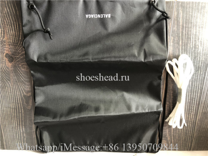 Balenciaga Runner Graffiti Sneaker In White And Black Mesh And Nylon