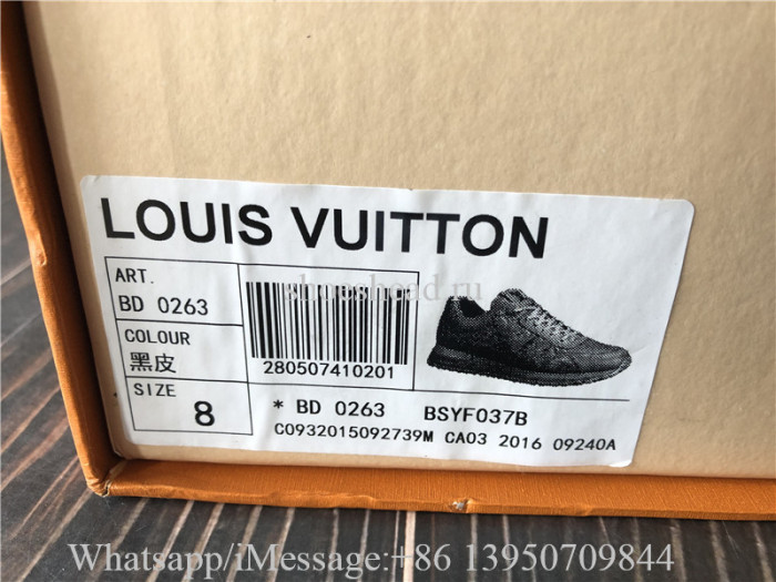 Louis Vuitton Run Away Sneaker Monogram Embossed Leather Black
