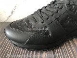 Louis Vuitton Run Away Sneaker Monogram Embossed Leather Black