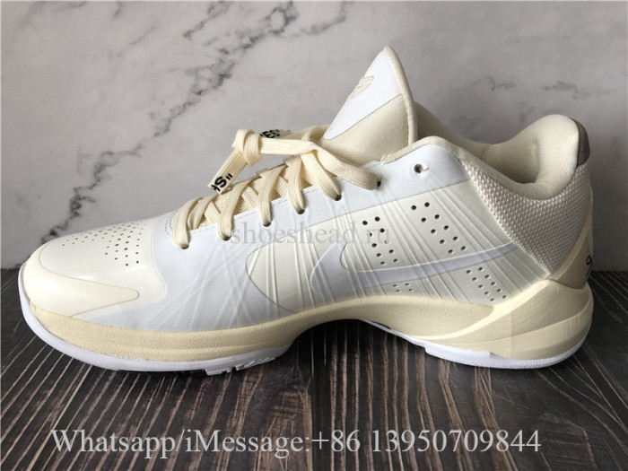 Off White x Nike Kobe 5 Protro Undefeated Rice White