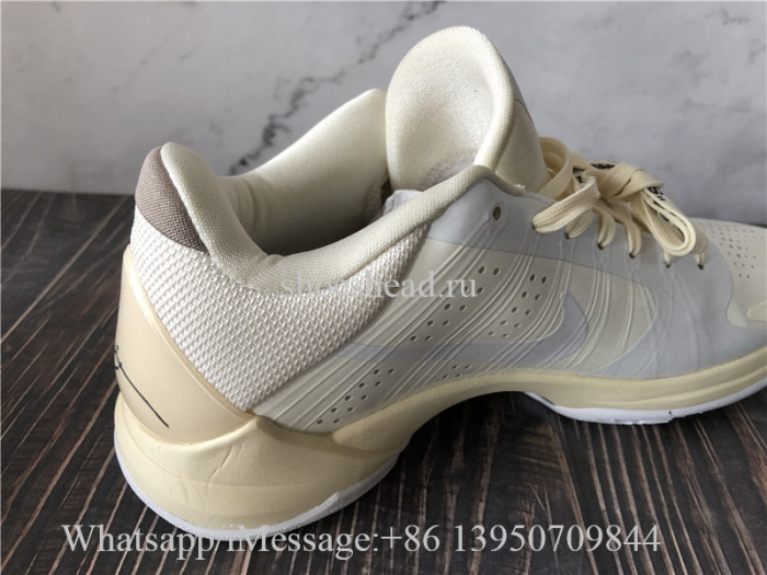 Off White x Nike Kobe 5 Protro Undefeated Rice White