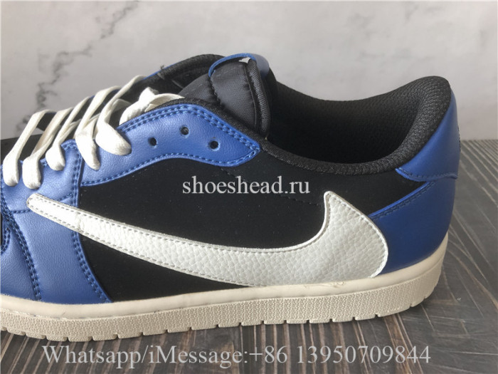 Travis Scott x Air Jordan 1 Low Black Blue