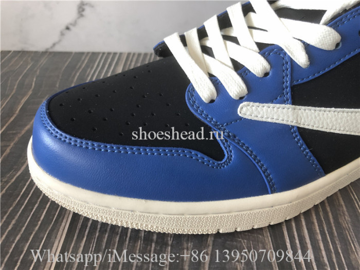 Travis Scott x Air Jordan 1 Low Black Blue