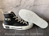 Dior B23 High Top Black Oblique With Flower Pattern