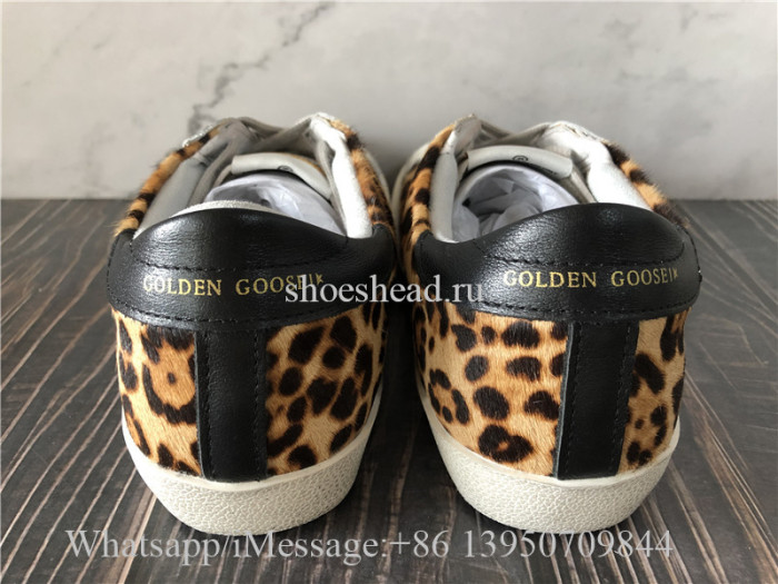 Golden Goose Superstar Leopard-print Calf Hair Sneakers