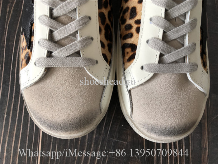 Golden Goose Superstar Leopard-print Calf Hair Sneakers
