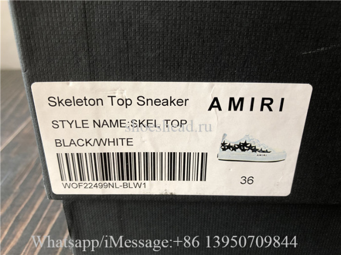 Amiri Stars Court Canvas Low-Top Sneakers