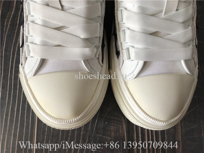Amiri Stars Court Canvas Low-Top Sneakers