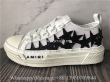 Amiri Stars Court Canvas Low-Top Sneakers