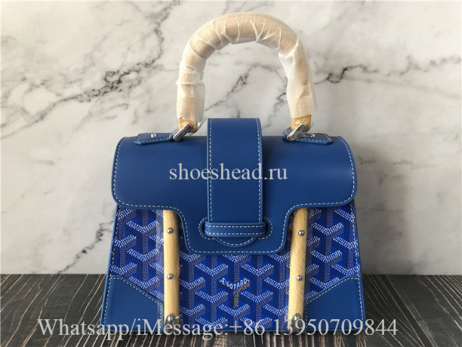 Original Goyard Goyardine Structure Mini Saigon Sky Blue Bag