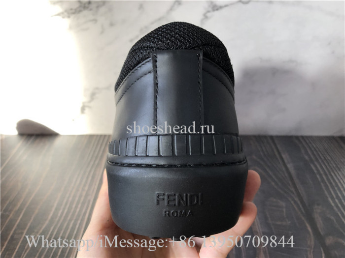 Original Fendi Force Fabric Low Top Sneaker Black