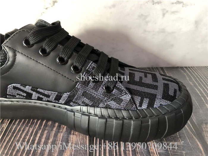 Original Fendi Force Fabric Low Top Sneaker Black