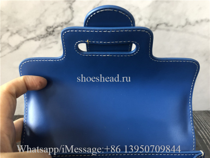 Original Goyard Goyardine Structure Mini Saigon Sky Blue Bag