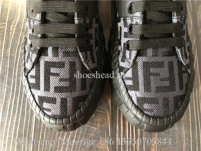 Original Fendi Force Fabric Low Top Sneaker Black