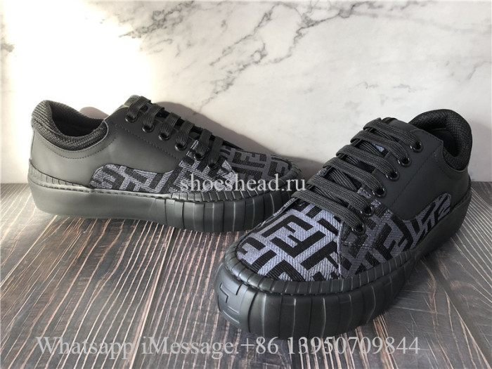 Original Fendi Force Fabric Low Top Sneaker Black