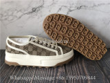 Gucci Beige And Ebony GG Canvas Sneaker