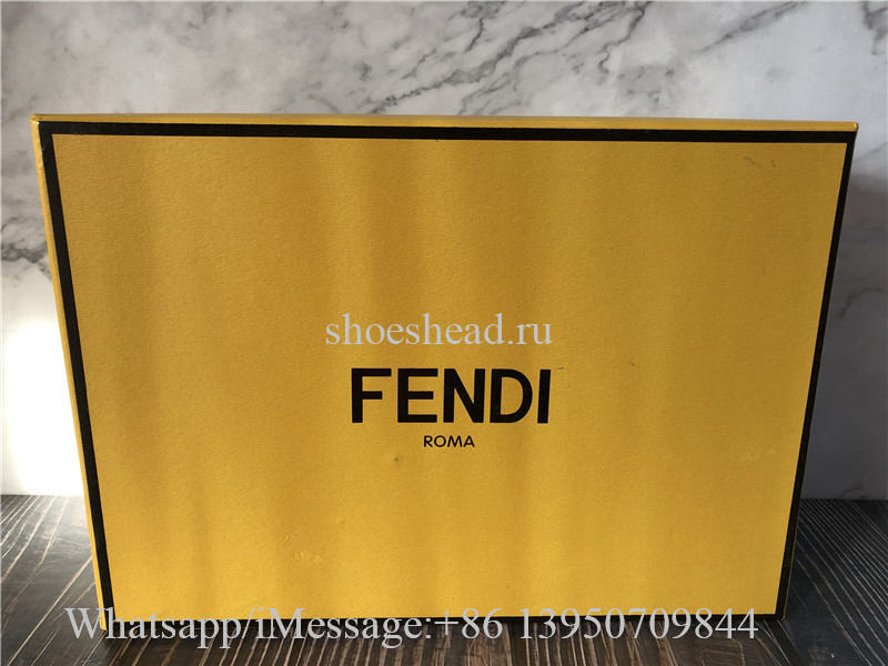 Original Fendi Force Fabric Low Top Sneaker Black