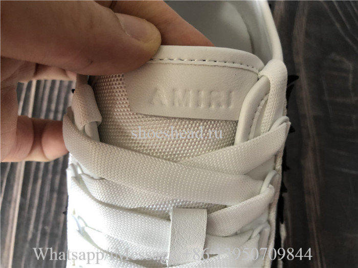 Amiri Stars Court Canvas Low-Top Sneakers