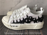 Amiri Stars Court Canvas Low-Top Sneakers