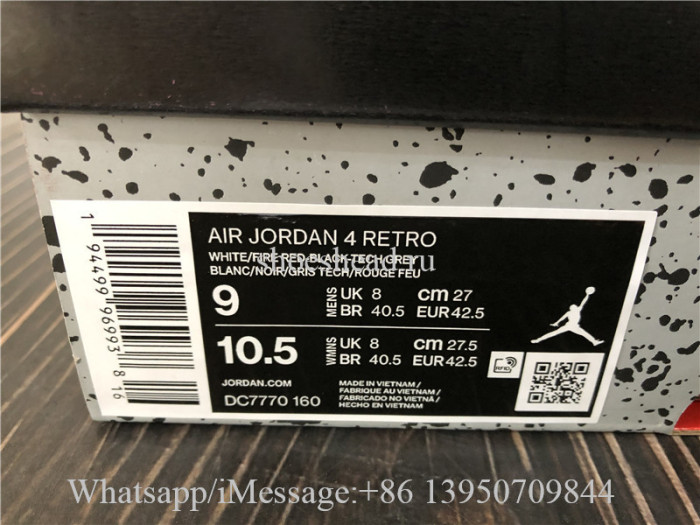 Super Quality Air Jordan 4 IV Retro Fire Red