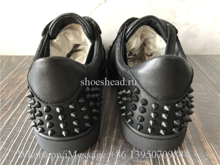 Christian Louboutin Spike Flat Sneaker Black